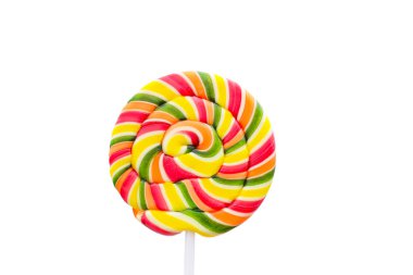 Lolipop gökkuşağı şeker, parlak renk