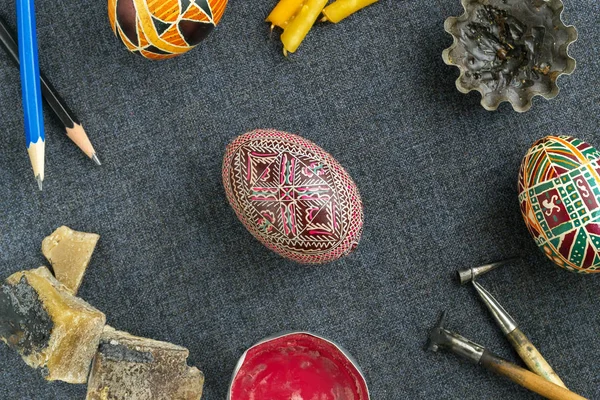 Easter eggs with ornament