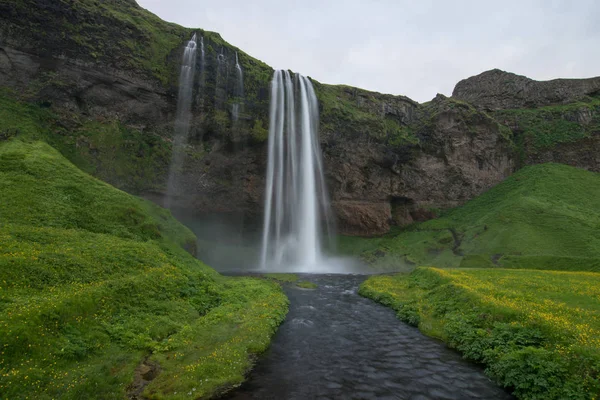 Festői Izlandi vízesés — Stock Fotó