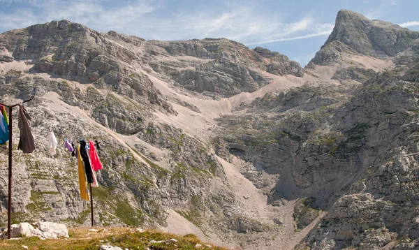 Scenic mountain landscape in Julian Alps, Slovenia