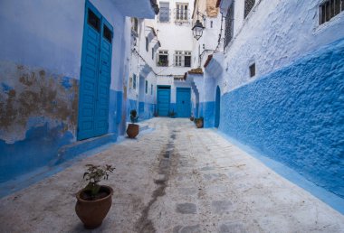 Güzel mavi şehir, Chefchaouen Fas