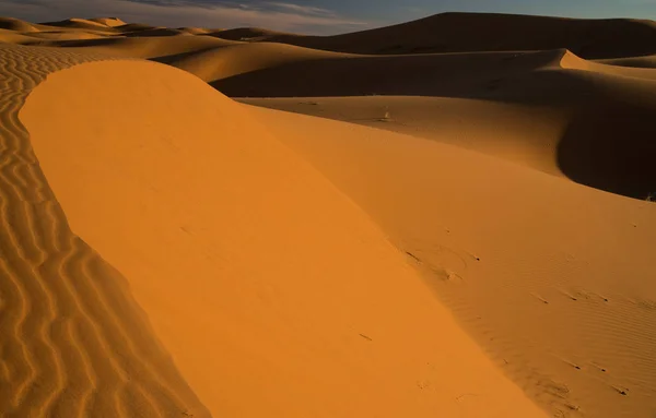 Schilderachtige woestijn in de buurt van Merzouga in Marokko — Stockfoto