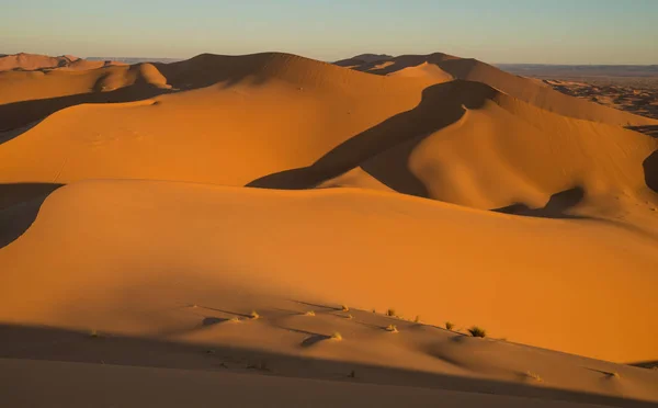 Schilderachtige woestijn in de buurt van Merzouga in Marokko — Stockfoto