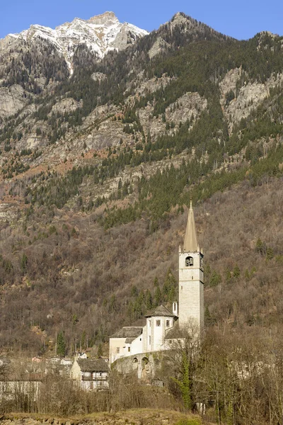 Campanario S. Gaudenzio, Baceno, Ossola —  Fotos de Stock