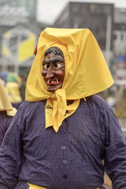 Karnaval geçit, Stuttgart, cadı maskesi
