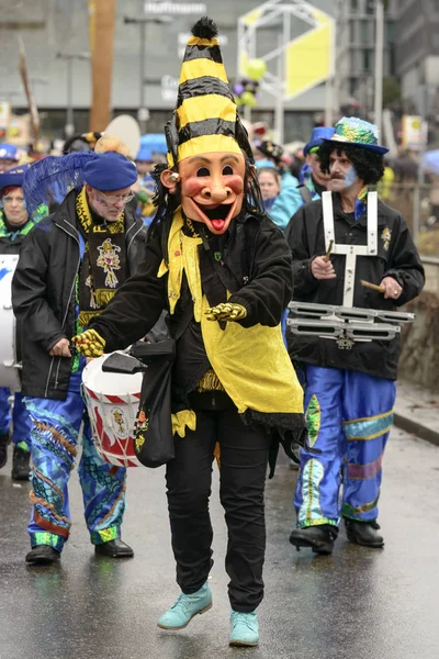 Karnaval geçit, Stuttgart, garip maskesi — Stok fotoğraf