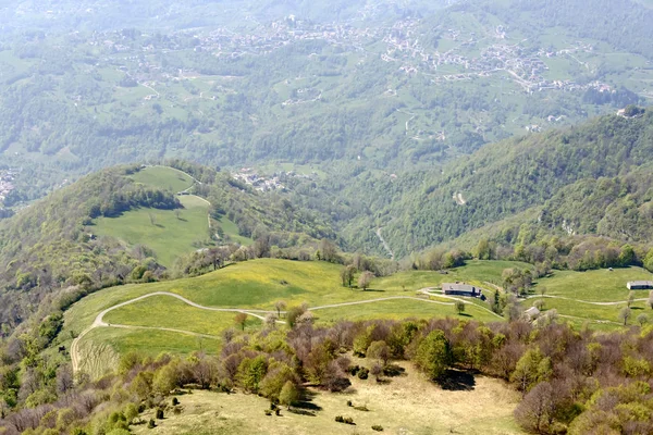 Clairières fleuries d'en haut, Italie — Photo