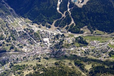 Ponte di Legno aerial, Italy