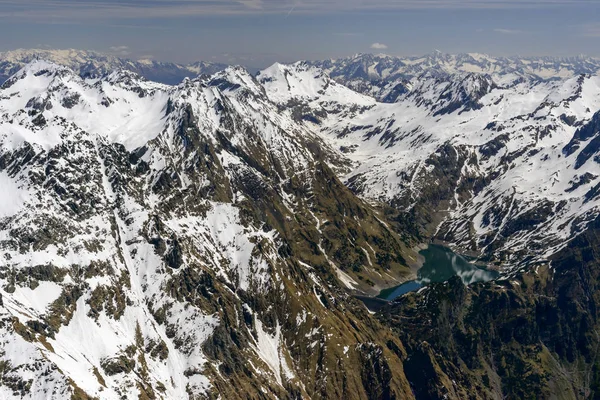 Berbellino lago e Torena picco gamma, Orobie, Italia — Foto Stock