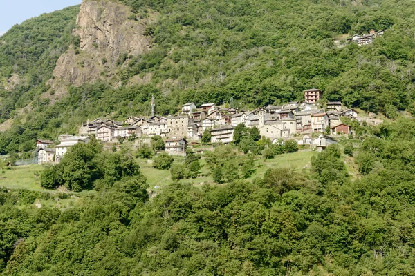 Perloz village, Italy — Stock Photo, Image