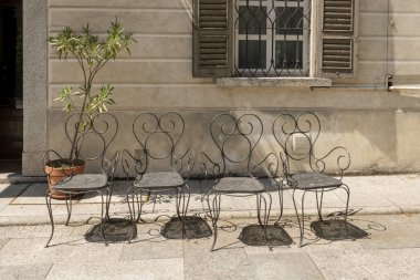 eski demir sandalye, Orta san Giulio, İtalya