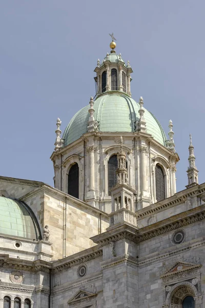 Katedra kopuła, Como, Włochy — Zdjęcie stockowe