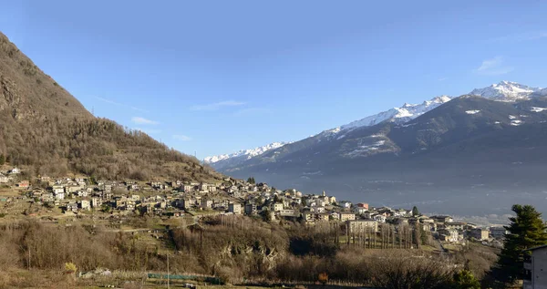 Горная деревня Понча, Вальмаленко, Италия — стоковое фото