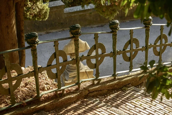 wrought iron railing at Staglieno Cemetery, Genova, Italy