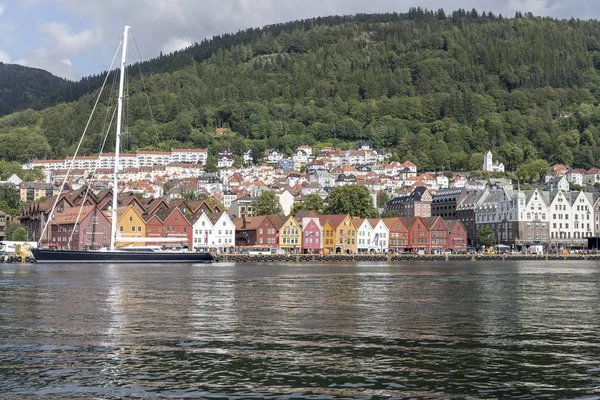 Briggen waterfront, Bergen, Noruega — Fotografia de Stock