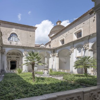 Palms in San Lorenzo Certosa Manastırı, Padula, İtalya