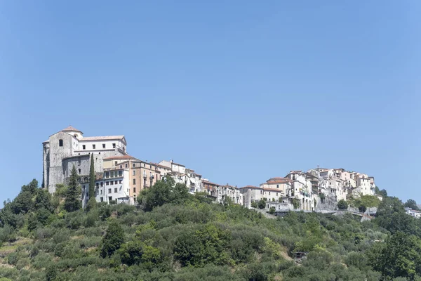 İtalya 'nın Rivello yokuş yukarı köyü