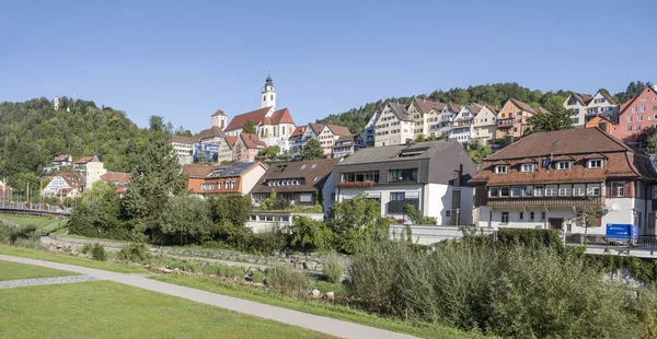 Stadsbilden i den historiska staden Horb am Neckar, Tyskland — Stockfoto