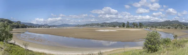 Paysage Avec Baie Marée Basse Prise Vue Fin Printemps Tairua — Photo