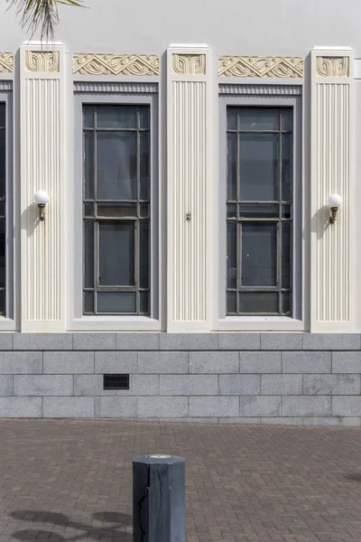 Paisagem Urbana Com Decorado Edifícios Históricos Pitorescos Deco Janelas Altas — Fotografia de Stock