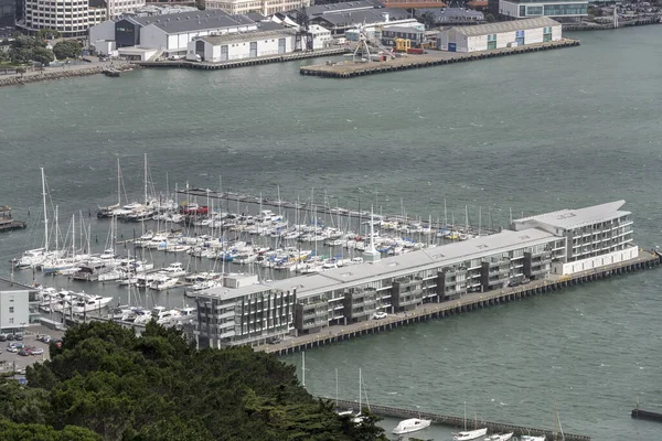 Wellington Nova Zelândia Novembro 2019 Paisagem Urbana Aérea Com Vista — Fotografia de Stock