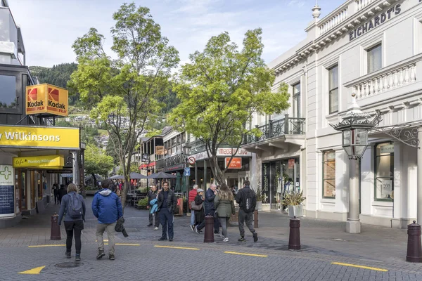 Queenstown New Zealand Listopad 2019 Krajobraz Miejski Ulicą Handlową Centrum — Zdjęcie stockowe