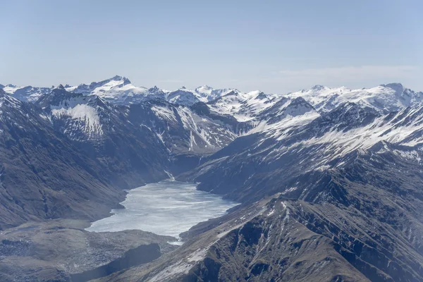 Aérienne Partir Planeur Lac Montagne Lochnagal Pleine Nature Prise Vue — Photo