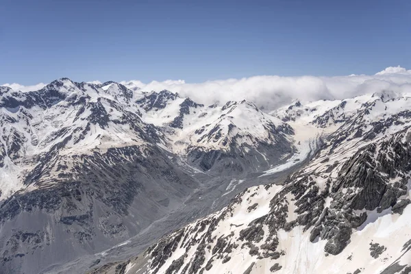 Aérea Planeador Con Cooper Con Murchinson Los Glaciares Mannering Alrededor —  Fotos de Stock