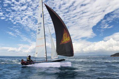 Punta Ala - 3 Haziran: takımları yelken formülü 18 Ulusal katamaran yarış, 3 Haziran 2016 yılında Punta Ala, İtalya