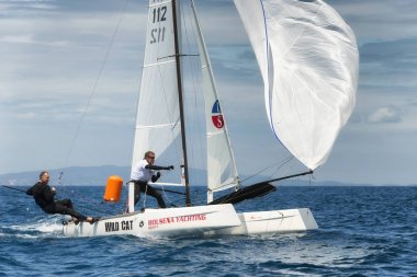 Punta Ala - 3 Haziran: Punta Ala, İtalya 3 Haziran 2016 tarih formülü 18 Ulusal katamaran yelkenli üzerinde yelken atlet