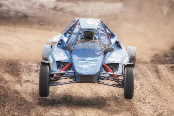 Maggiora, İtalya - 10 Eylül 2017: FIA Avrupa Autocross Şampiyonası ve İtalyan Şampiyonası balta