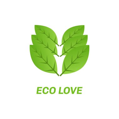 Soyut eko yeşil logo