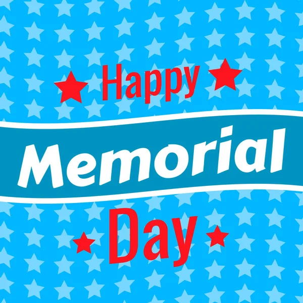 Memorial Day background — Stock Vector