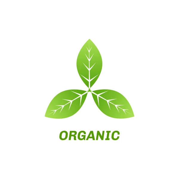 Logo eco verde astratto — Vettoriale Stock