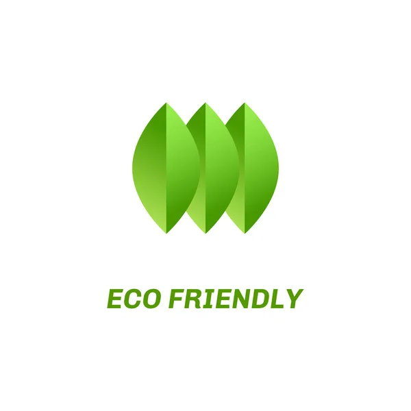 Абстрактный экологический логотип — стоковый вектор