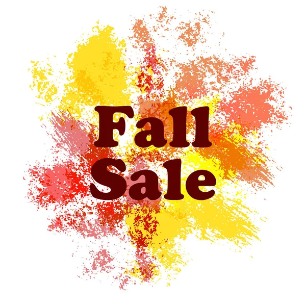 Podzimní fall prodej plakát — Stockový vektor