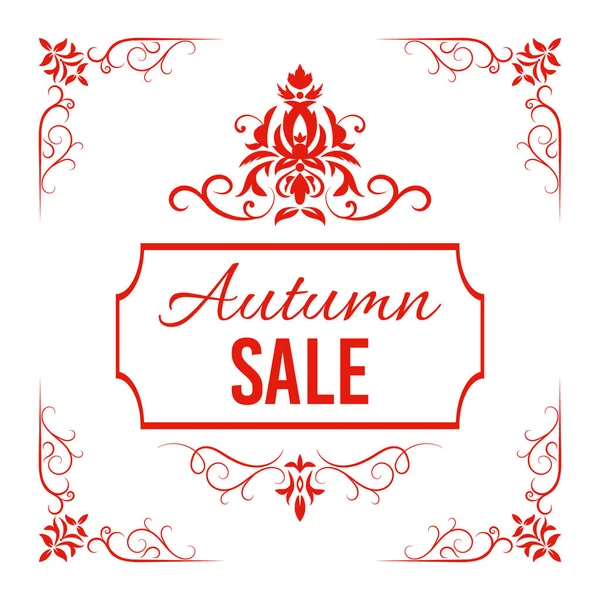 Podzimní fall prodej plakát — Stockový vektor