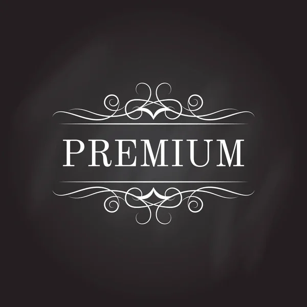 Plantilla de logotipo caligráfico vintage. Diseño de identidad para tienda, restaurante, salón de belleza, boutique u hotel — Vector de stock