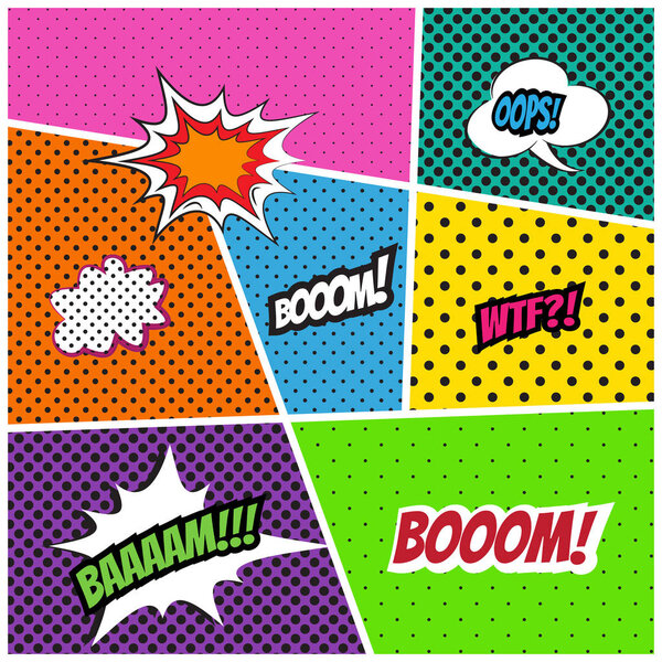 Шаблон стиля комиксов
