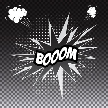 Pop art komik konuşma balonu, Boom