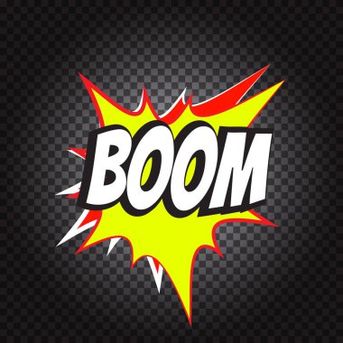 Pop art comic konuşma balonu