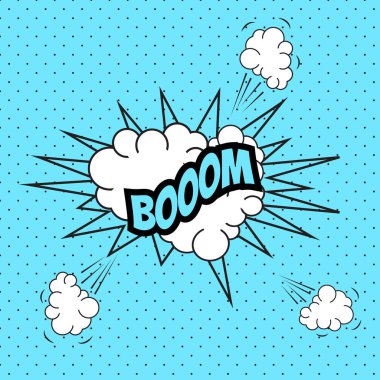 Pop art komik konuşma balonu, Boom