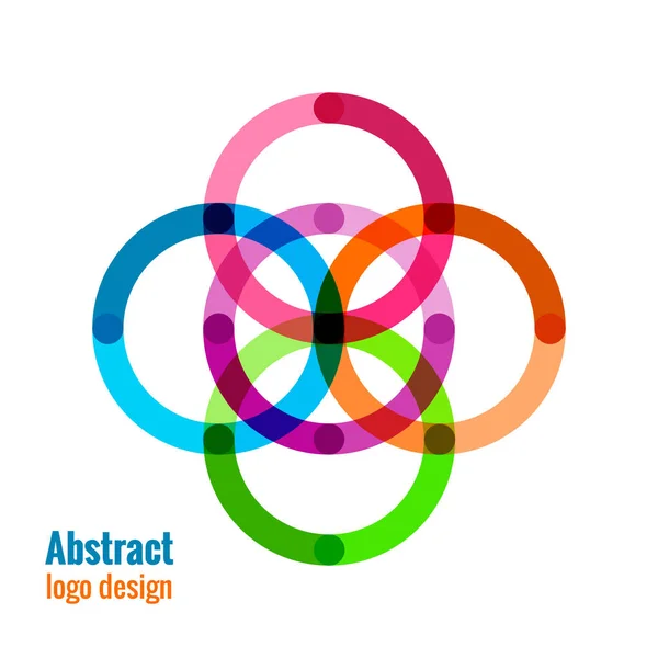 Icono del círculo abstracto — Vector de stock