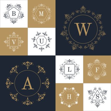 Zarif monogram tasarım