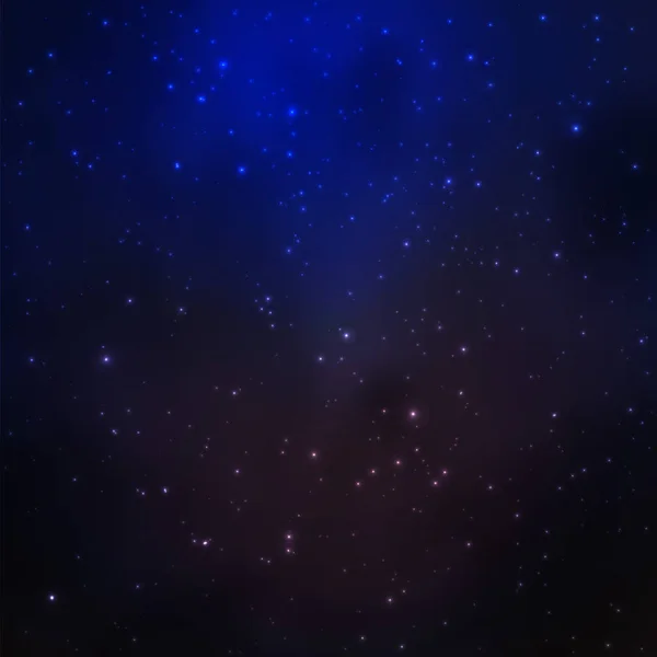 우주의 뚜렷 한 배경 과 별들 — 스톡 벡터