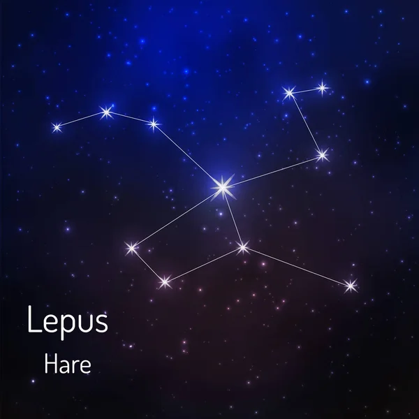 Onstellation dans le ciel étoilé nocturne — Image vectorielle