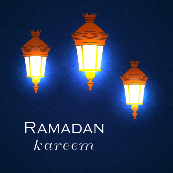 Ramadan kartka z życzeniami. — Wektor stockowy