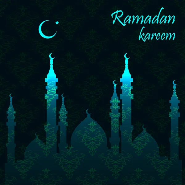 Κάρτα χαιρετισμού Ραμαζανιού — Διανυσματικό Αρχείο