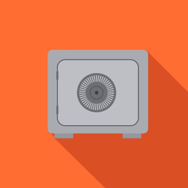 Düz stil güvenli simgesini