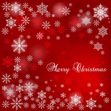 Yılbaşı ve yeni yıl arkaplanı kar taneleriyle